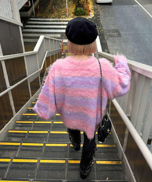 ニット/セーター SHE Tokyo Alma deep pink Cable-Knit Sweater, Fitted Silhouette Pink Cashmere Knit | DIOR