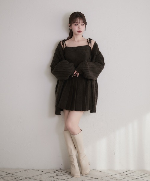 新品♡ニット&amp;キャミセット♡カタログ掲載 2wayリボンニット＋キャミセット | Remind me and forever(リマインド