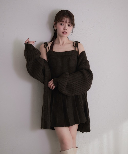 セットアップ knit cami skirt set / ニットキャミスカートセット レディース_14