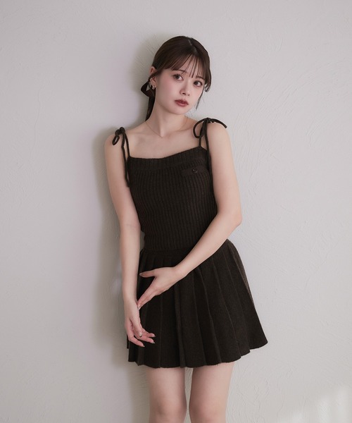 セットアップ knit cami skirt set / ニットキャミスカートセット レディース_4