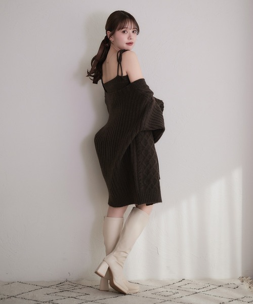 fupel セットアップ knit cami skirt set / ニットキャミスカート