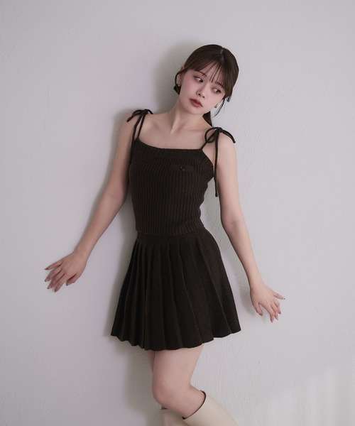 セットアップ knit cami skirt set / ニットキャミスカートセット レディース_5