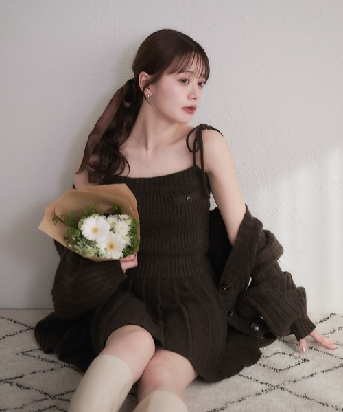 fupel セットアップ knit cami skirt set / ニットキャミスカート