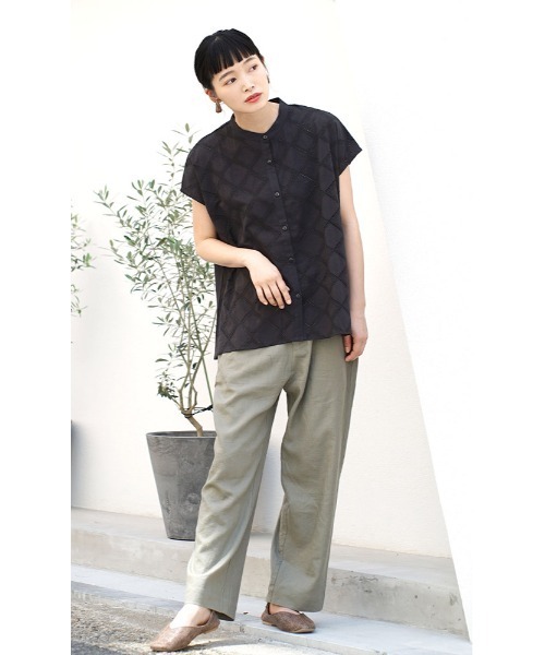 「zootie」 半袖ブラウス M オフホワイト レディース_画像6