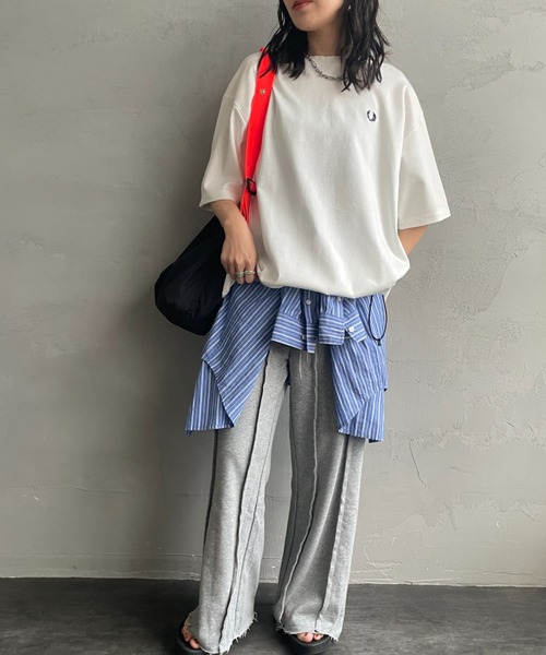 FRED PERRY（フレッドペリー） tシャツ 別注 ワンポイントロゴ刺繍