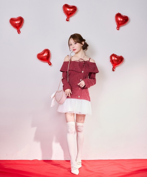 symphony heartワンピース Angelic pretty♡symphony heartワンピース アカ - メルカリ