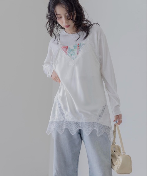 Eimee Law（エイミーロウ） キャミソール イレギュラーヘムレース