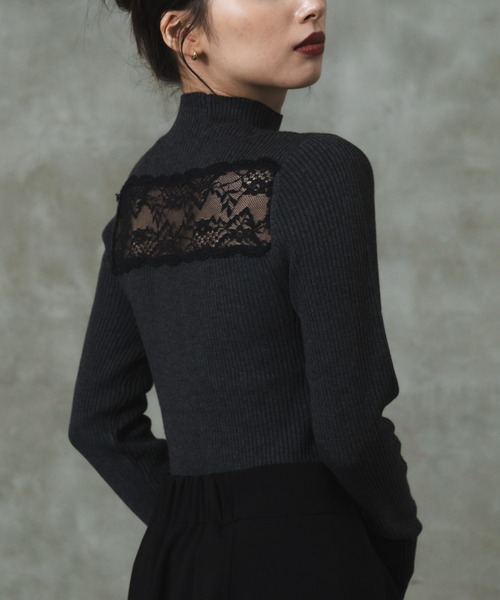 「LEANN MOMENT」 長袖ニット フリー グレー レディース_画像4