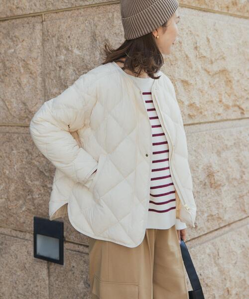 [URBAN RESEARCH DOORS] пуховик MEDIUM слоновая кость женский 