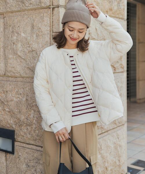 [URBAN RESEARCH DOORS] пуховик MEDIUM слоновая кость женский 