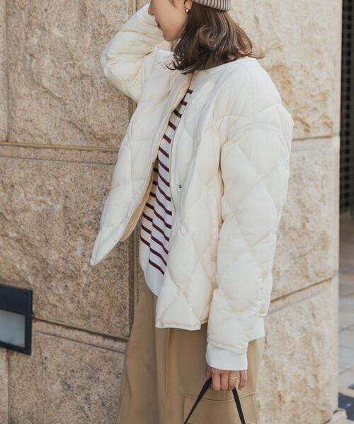 [URBAN RESEARCH DOORS] пуховик MEDIUM слоновая кость женский 