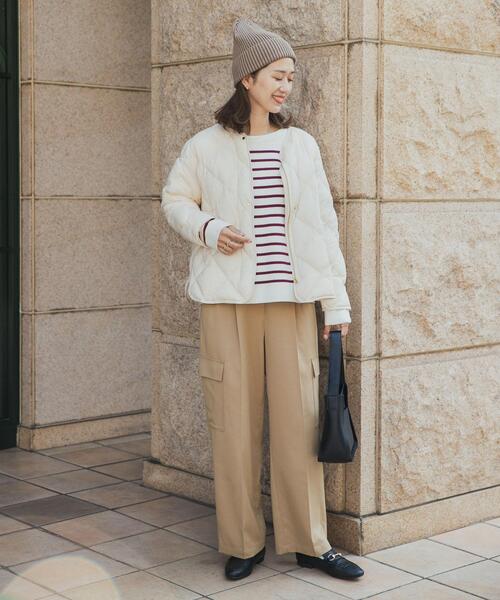 [URBAN RESEARCH DOORS] пуховик MEDIUM слоновая кость женский 