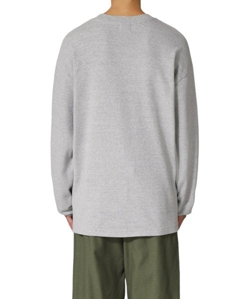 「REMI RELIEF NAVY LABEL」 長袖Tシャツ M オフホワイト メンズ_画像8