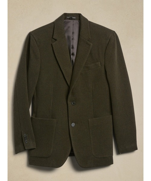 「BANANA REPUBLIC FACTORY STORE」 テーラードジャケット 42 カーキ メンズ_画像3