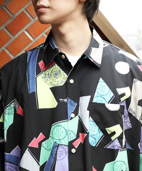 「８(eight)」 「HALHAM」半袖シャツ X-LARGE ブラック メンズ_画像6