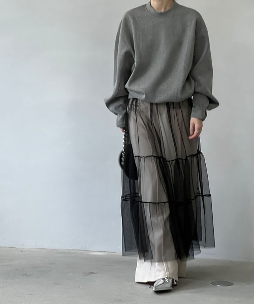 「chuclla」 長袖カットソー FREE グレー レディース_画像5