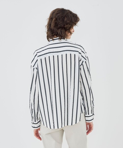 GALERIE VIE ストライプシャツ GALERIE VIE（ギャルリー ヴィー） ブラウス シャツ ソフトストライプ