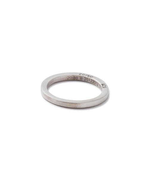 指輪 リング 「20/80」トゥエンティーエイティー/STERLING SILVER SQUARE RING 1.8mm メンズ レディース