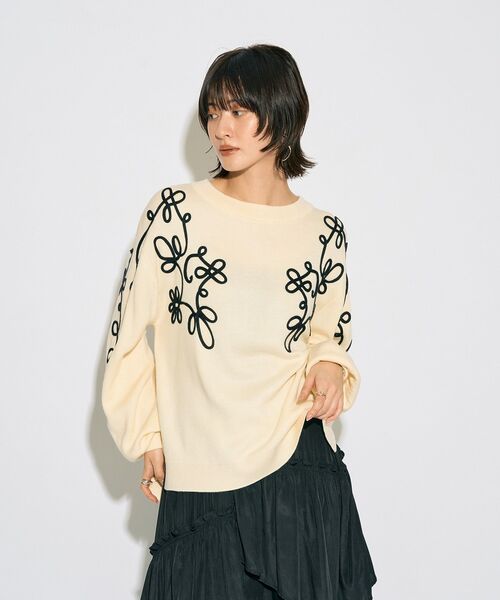 「Editt by YECCA VECCA」 長袖ニット FREE ブラック レディース_画像3