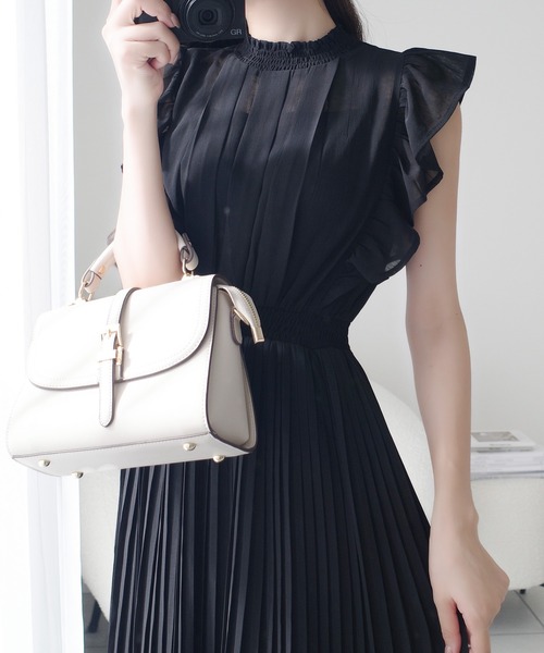 「mily bilet」 半袖ワンピース LARGE ベージュ レディース_画像3