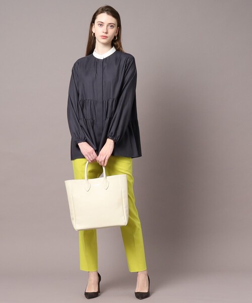 「DRESSTERIOR」 長袖ブラウス 38 ライトブルー レディース_画像3