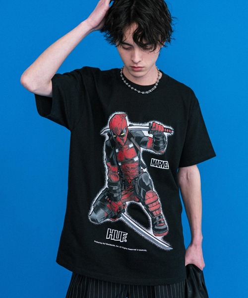 HUF（ハフ） tシャツ 新色追加 オーバーサイズアソートプリント半袖T