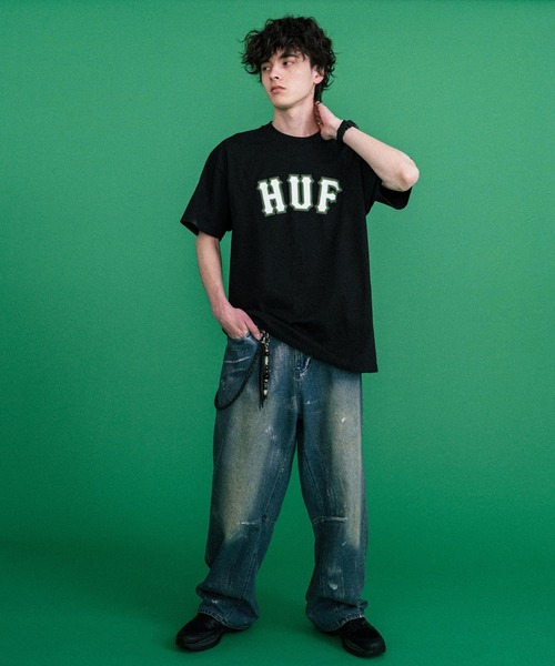 HUF（ハフ） tシャツ 新色追加 オーバーサイズアソートプリント半袖T 