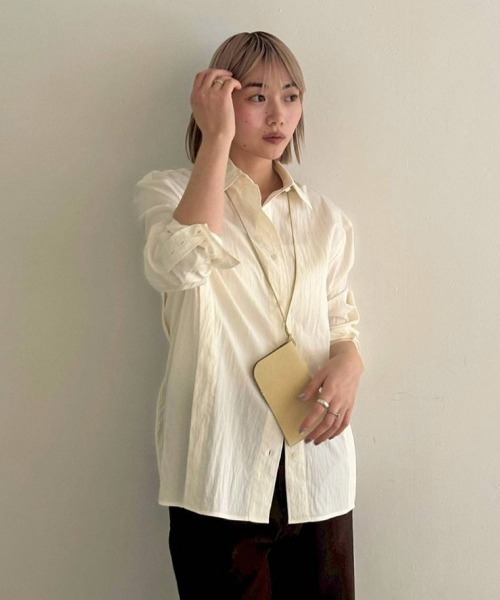 シャツ/ブラウス(長袖/七分) todayful  shirt TODAYFUL ブラウス シャツ Sidetuck Silky Shirts レディース
