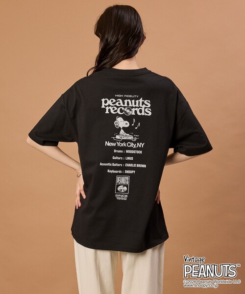 ピーナッツくん NUTS TO YOU! XL 黒 Tシャツ FREAK'S STORE（フリークスストア） tシャツ 限定展開 PEANUTS