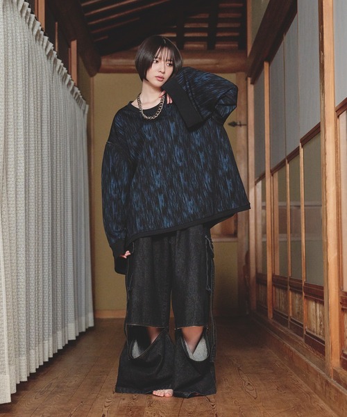 狐独 tシャツ 2wayフレアスリーブロンT メンズ レディース : ZOZOTOWN