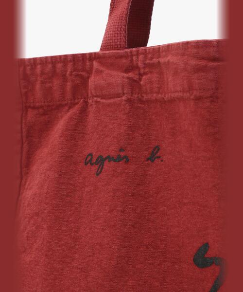 「agnes b.」 トートバッグ FREE ボルドー レディース