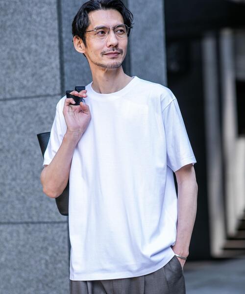 uvカット tシャツ Anti Soaked(R) 汗染み防止 ライトウェイト 5.6oz ミドルシルエットTシャツ メンズの画像