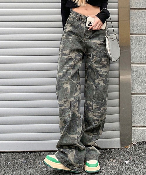 「meJane」 カーゴパンツ S カーキ レディース_画像2