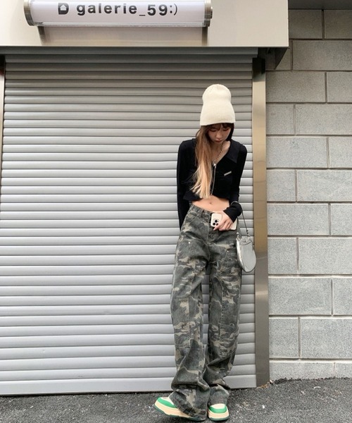 「meJane」 カーゴパンツ S カーキ レディース_画像7