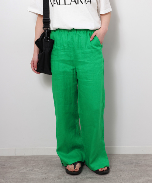 「JOURNAL STANDARD relume」 イージーパンツ 36 ブルー レディース_画像4