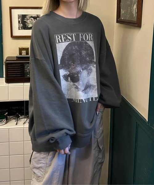 「apres jour mignon」 スウェットカットソー X-LARGE ブラック系その他2 レディース_画像3