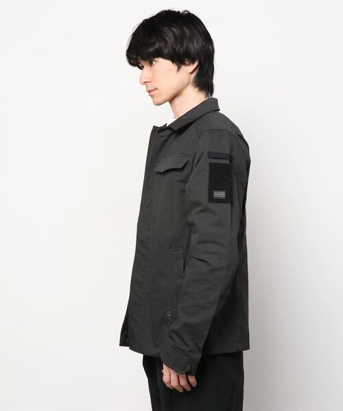 G-STAR RAW 「G-STAR」 ミリタリージャケット MEDIUM ブラック メンズ 