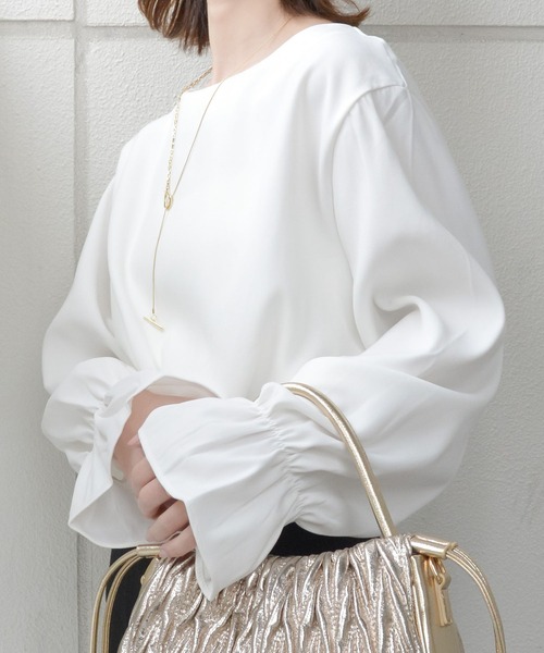 「styiro」 長袖ブラウス L ホワイト レディース_画像2
