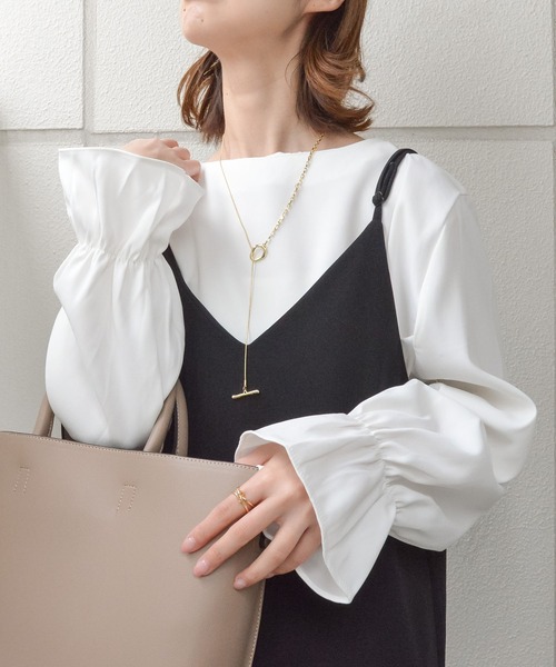 「styiro」 長袖ブラウス L ホワイト レディース_画像8