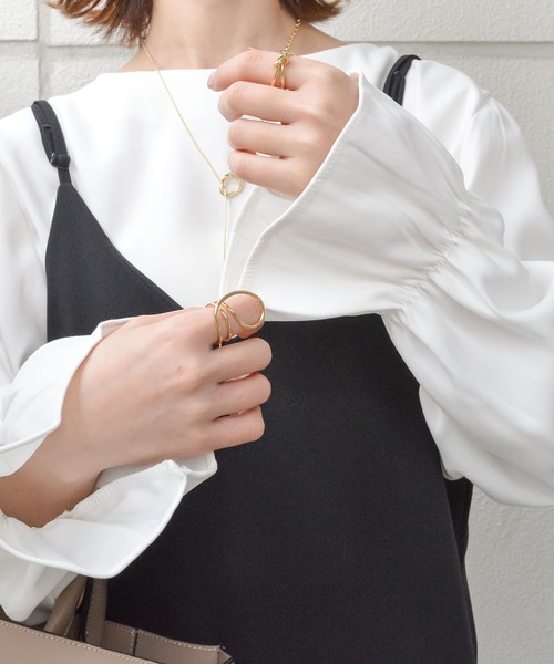 「styiro」 長袖ブラウス L ホワイト レディース_画像9