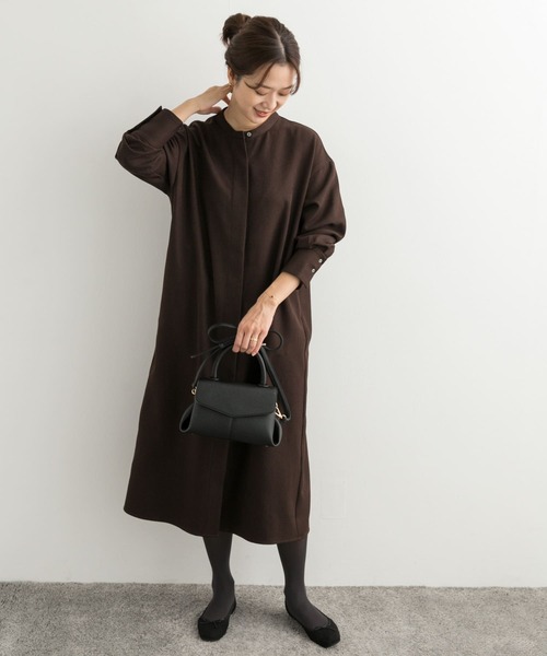「URBAN RESEARCH DOORS」 長袖ワンピース MEDIUM グレー レディース_画像5
