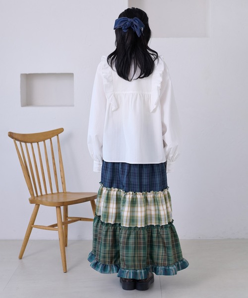 kutir（クティール） ブラウス シャツ 「リボン付き」アソートフリル