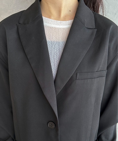 「feepur」 ジャケット MEDIUM ブラック レディース_画像7