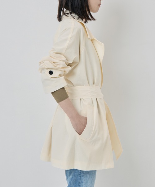トレンチコート コート 「TODAYFUL/トゥデイフル」Spring Short Trench レディースの画像