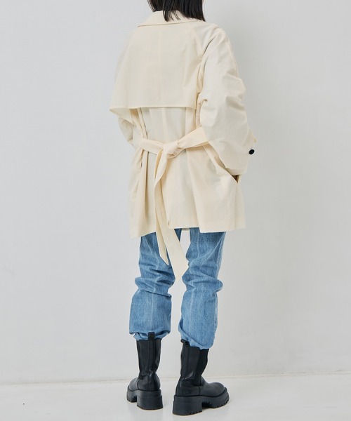 トレンチコート コート 「TODAYFUL/トゥデイフル」Spring Short Trench レディースの画像