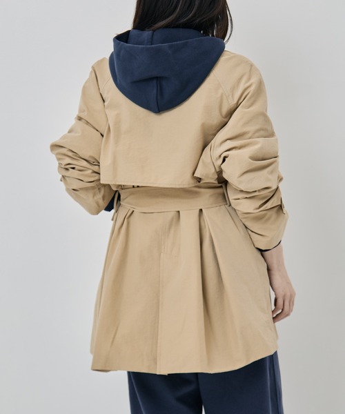 トレンチコート コート 「TODAYFUL/トゥデイフル」Spring Short Trench レディースの画像