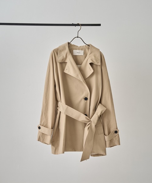 トレンチコート コート 「TODAYFUL/トゥデイフル」Spring Short Trench レディースの画像