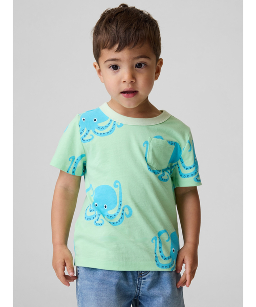 GAP（ギャップ） tシャツ ブラナン フェイバリット プリント ポケットT