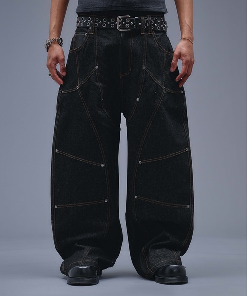 ANDER HUNK ジーンズ 13oz Division Design Baggy Denim / 13オンス ANDER HUNK ジーンズ 13oz Division Design Baggy Denim / 13オンス