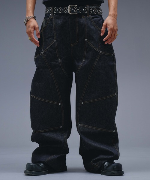 ANDER HUNK ジーンズ 13oz Division Design Baggy Denim / 13オンス ANDER HUNK ジーンズ 13oz Division Design Baggy Denim / 13オンス